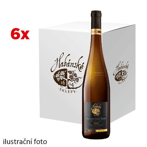 Habánské sklepy Rulandské šedé 2022 pozdní sběr - karton 6 ks